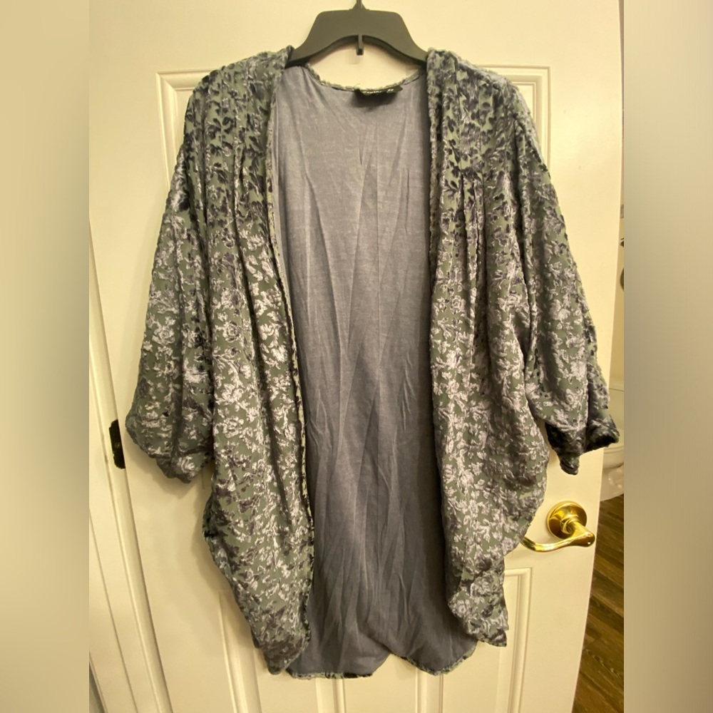 Luxury velvet cocoon-style wrap